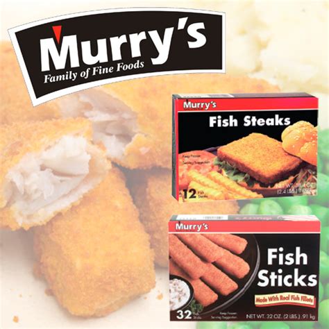 Murry's Breaded Fish Steaks and Sticks - Porky Products