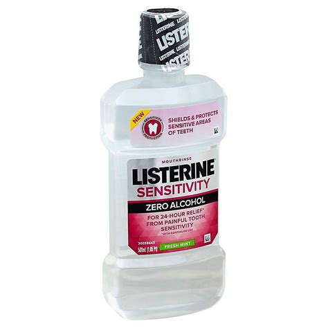 Listerine 16.9 Fl. Oz. Sensitivity Alcohol-free Mouthwash In Fresh Mint ...