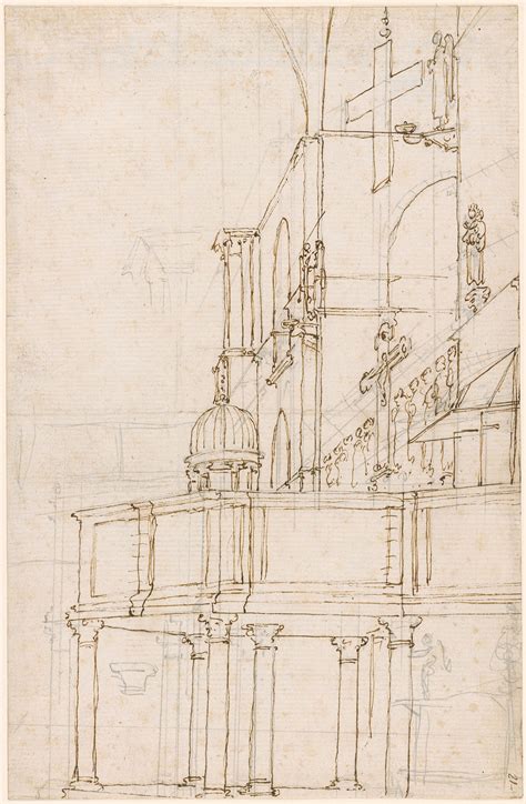 Canaletto | The South Pulpit in San Marco, Venice | Drawings Online | The Morgan Library & Museum