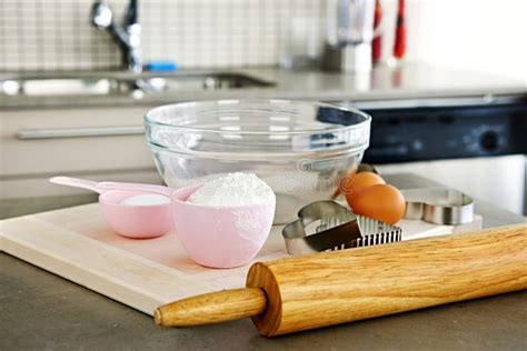 Baking supplies. stock image. Image of baking, rolling - 708537