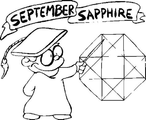 September Sapphire Coloring Pages - Free Printable Coloring Pages