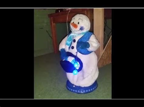 Custom Designed Snowflake Spinning Snowman - YouTube