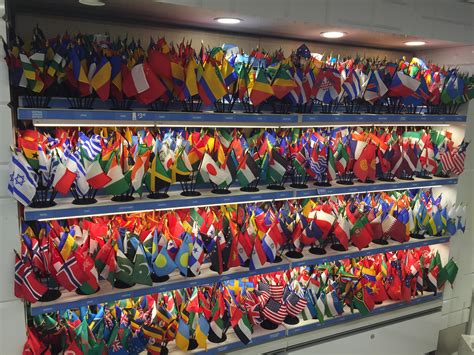 Flags at the UN Headquarters gift shop: DREAM COME TRUE : r/vexillology