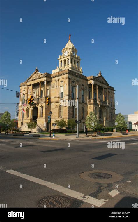 Marion County Courthouse Marion Ohio Completed 1886 Stock Photo - Alamy