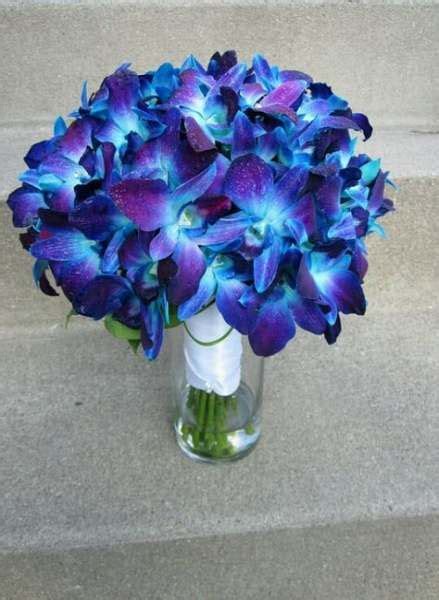 22 ideas flowers blue orchids center pieces for 2019 #flowers | Orchid wedding, Blue orchid ...