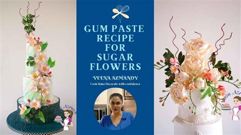 Homemade Gum Paste Recipe for Sugar Flowers - Gumpaste Recipe - YouTube