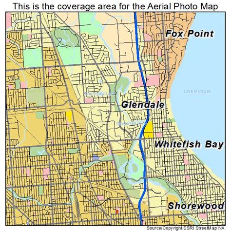 Aerial Photography Map of Glendale, WI Wisconsin