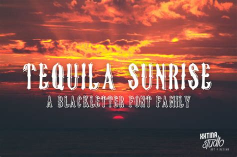 Tequila Sunrise Font - Font Canyon