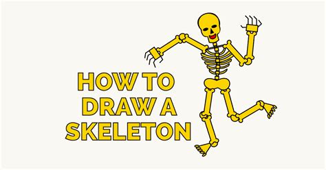 How to Draw a Skeleton | Easy Drawing Guides