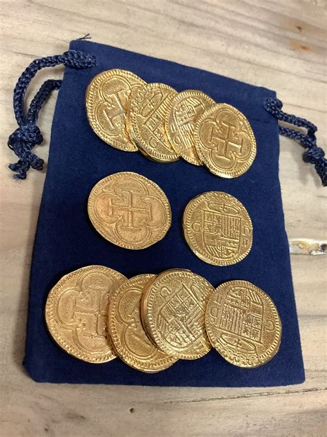 10 Pirate Gold Doubloons Treasure Coins - Etsy