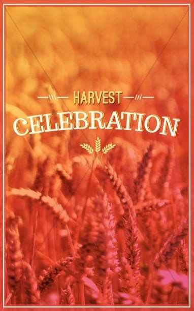 Harvest Fall Church Bulletin Covers