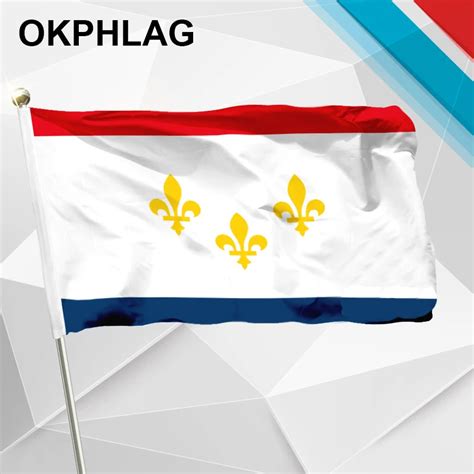 New Orleans Flag Flying Flag #4 144x96(3x5FT) #1 288x192 #2 240x160 #3 ...