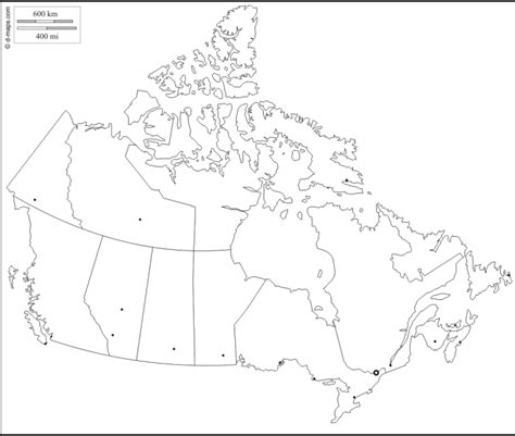 Canada Province Map Diagram | Quizlet