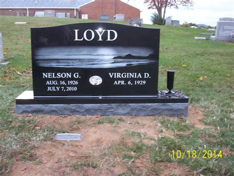 Black Etched Granite Memorials – Valley Monument Company