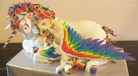 Spaceships and Spice: Fantastic Rainbow Unicorn-Pegasus Cake