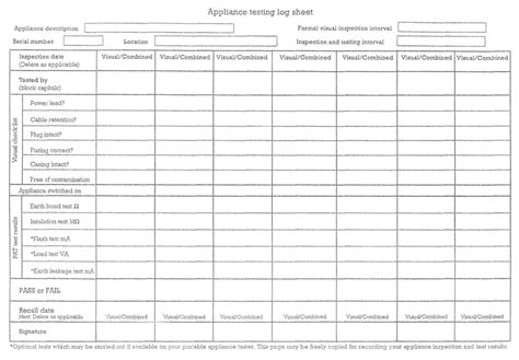 pat-testing-log-sheet.gif (800×556) | Certificate design, Certificate ...