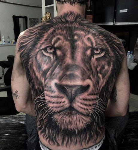 17 Lion Tattoo on Back: Symbolize Strength and Dominance - Welcome to ...