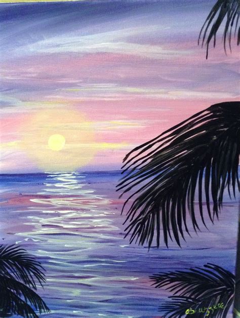 Nature Painting Easy Night - meandastranger