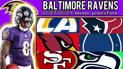 Baltimore Ravens 2023-2024 NFL Schedule Predictions - YouTube