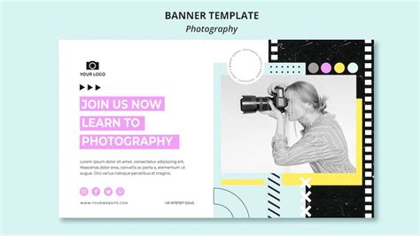 Free PSD | Banner photography workshop template