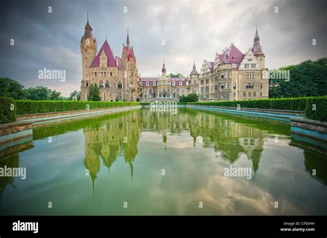 Fabulous castle in Moszna, near Opole, Silesia, Poland Stock Photo - Alamy