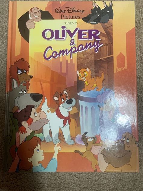 HTF VINTAGE Walt Disney Pictures Presents Oliver & Company Hardcover Book 1988 9780517670040 | eBay