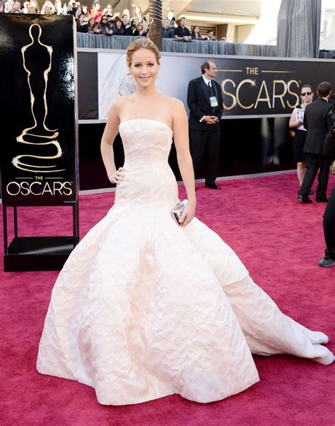 Jennifer Lawrence at the 2013 Academy Awards | Historic Oscars Red Carpet Style | POPSUGAR ...