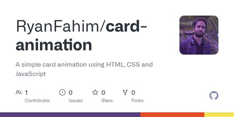 GitHub - RyanFahim/card-animation: A simple card animation using HTML ...