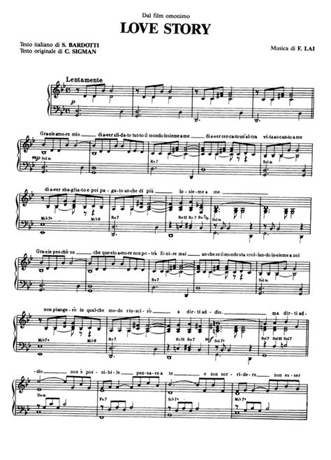 LOVE STORY Theme Easy Piano Sheet music | Easy Sheet Music