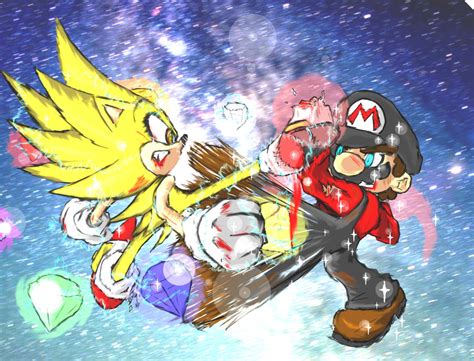 Sonic VS Mario final round by Bomber-Barbara on DeviantArt