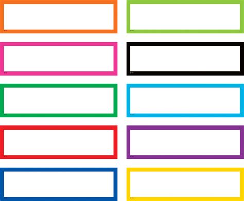 Colorful Labels | Notebook labels, Labels, Colorful notebooks