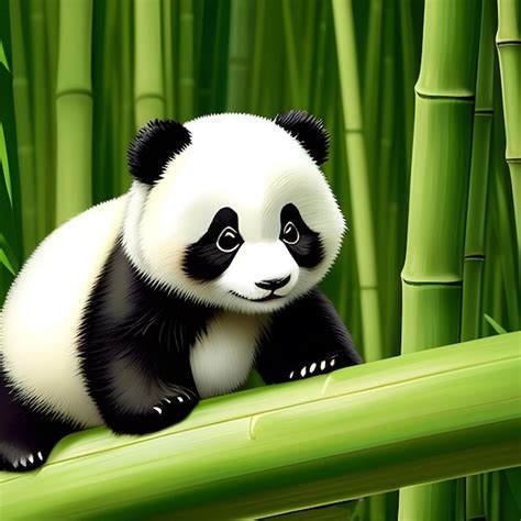 Lindo panda comiendo bambú | Foto Premium