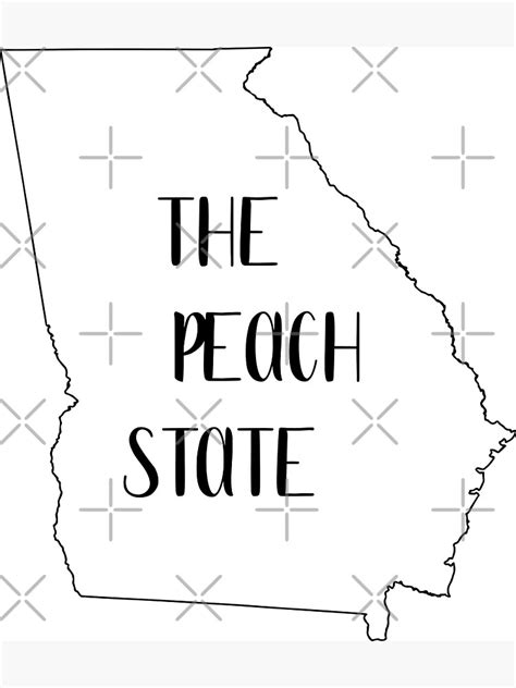 "Georgia state line - The peach state" Poster for Sale by J---store | Redbubble