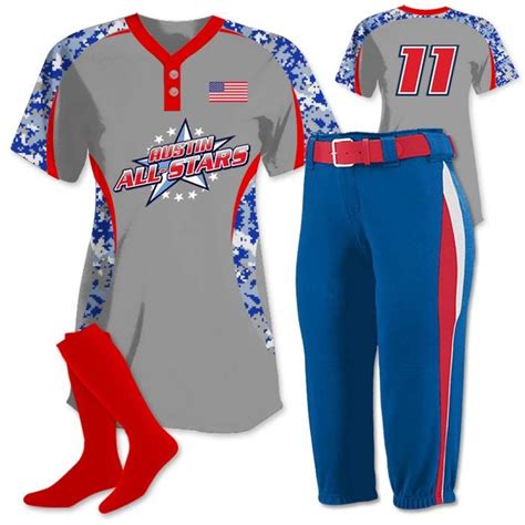 Custom Sublimated Softball Uniforms | Online Builder @ TSP | Softball uniforms, Softball outfits ...