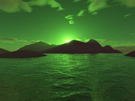 Green Sunset by Aleioz on DeviantArt