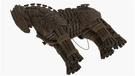 3D wooden trojan horse model - TurboSquid 1641973