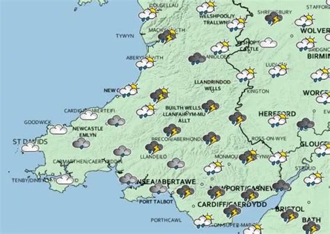 Wales weather forecast sees severe thunderstorms, frequent lightning ...