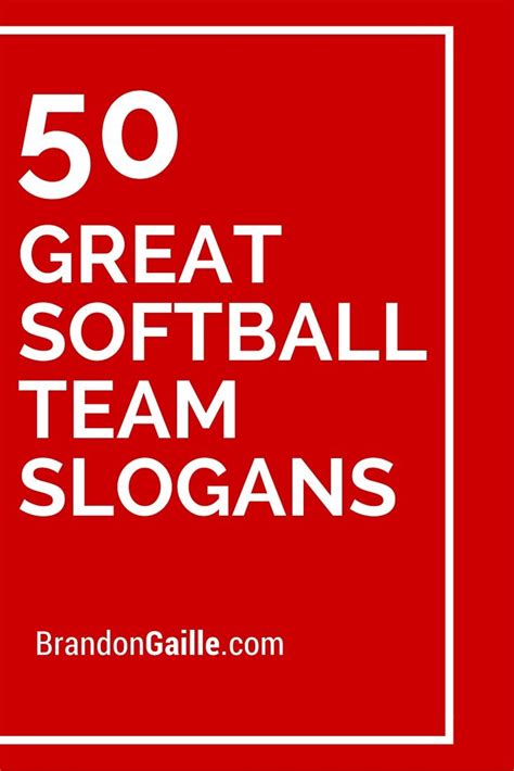 50 Great Softball Team Slogans Softball Team Names, Softball Tshirts ...