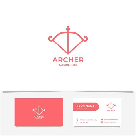 Premium Vector | Simple and minimal bow and arrow logo design