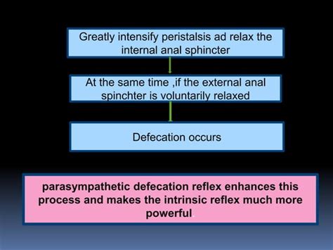 Defecation reflex