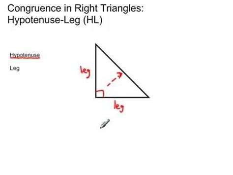 Hypotenuse-Leg Theorem - YouTube