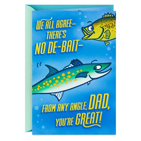 Fishing Puns Funny Birthday Card for Dad - Greeting Cards - Hallmark