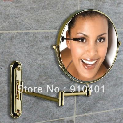 Wholesale And Retail Promotion NEW Antique Brass Wall Mounted Bathroom Dual Side Magnifying ...