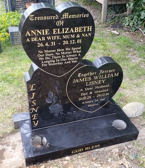 Headstone Wording and letters in Barkingside Cemetery | Leverton Brothers