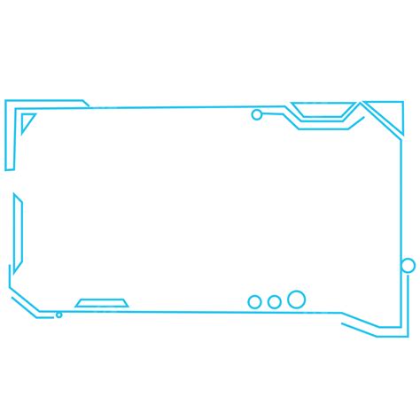 Frame With Blue Futuristic Hud Streaming Overlay, Hud, Blue, Ui PNG and Vector with Transparent ...