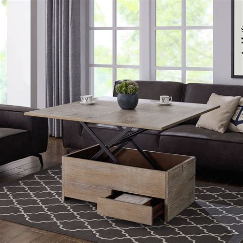 Southern Enterprises Ardsley Convertible Storage Coffee Table to Dining Table | Coffee table to ...