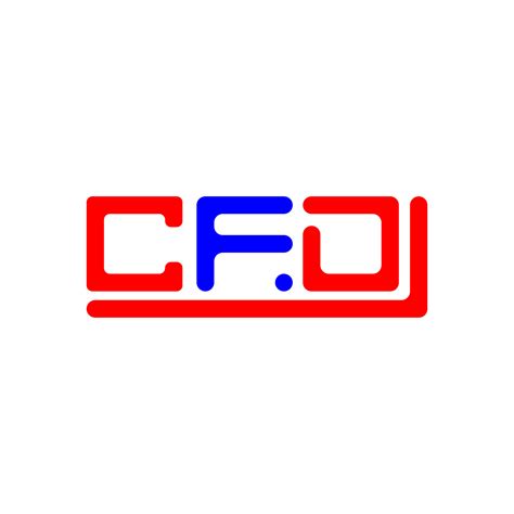 CFD letter logo creative design with vector graphic, CFD simple and ...