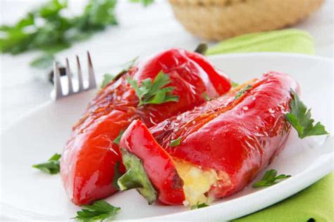 Greek Stuffed Peppers with Feta Cheese Recipe - My Greek Dish