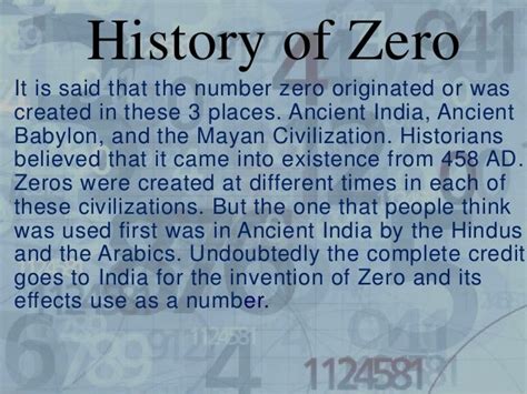 History of Zero - Mathematics