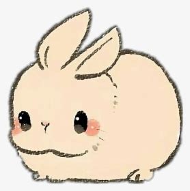 Cute Kawaii Bunny Rabbit Carrot Chibi Animals Adorable - Bunny Drawing Easy Cute, HD Png ...